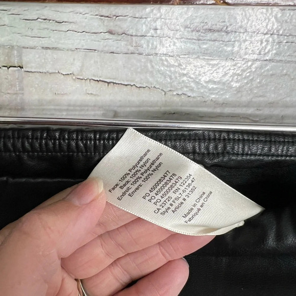 Wilfred free DARIA ANKLE PANT pant faux leather leggings high rise size medium - Picture 6 of 9